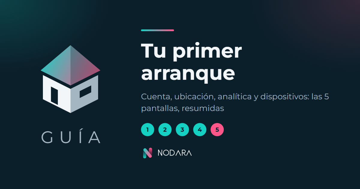 Tu primer arranque: el onboarding de Home Assistant en 5 pantallas